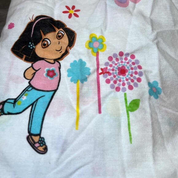 Nickelodeon Dora the Explorer Twin Sheet Set Kids Pillowcase Fitted Bedding - Picture 7 of 10